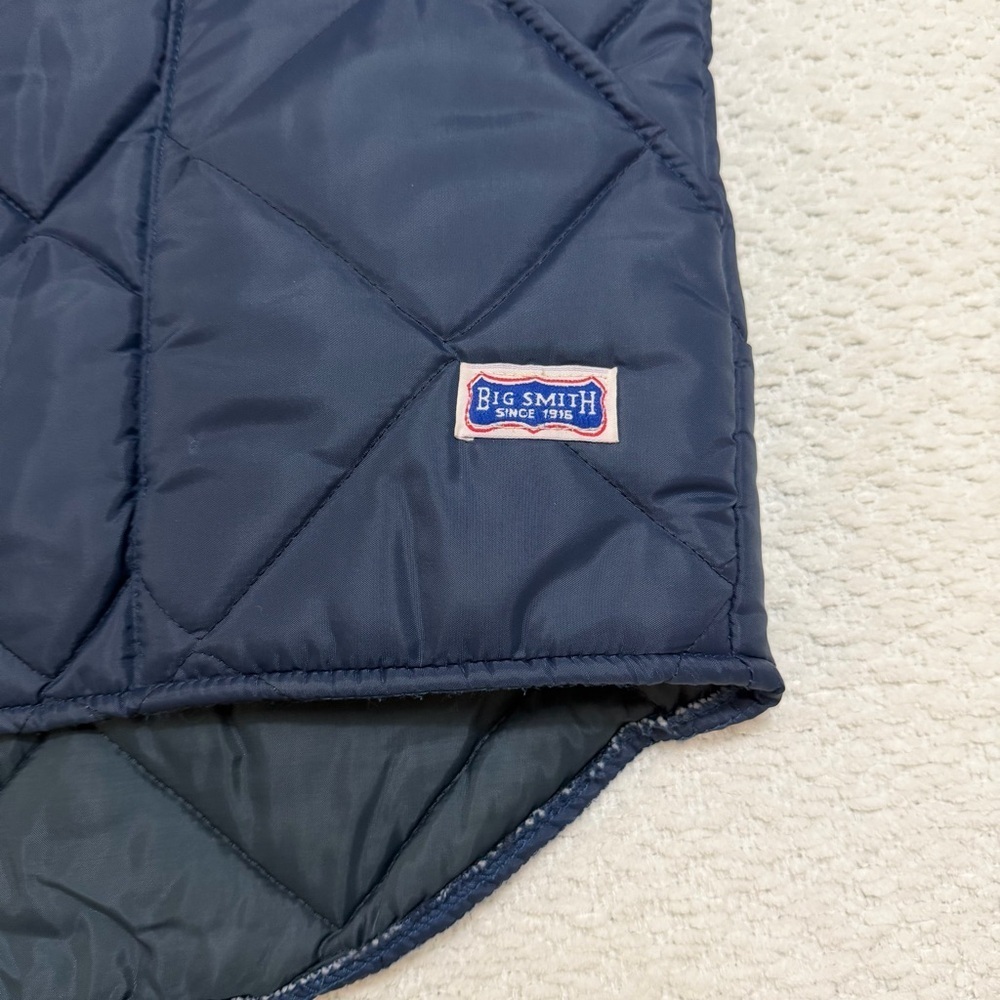 Vintage Big Smith Blue Quilted Vest Men’s Size Large - Picture 2 of 7